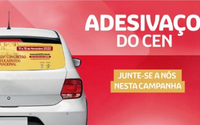 Comissão Executiva do 18º Congresso Eucarístico Nacional promove Adesivaço do CEN