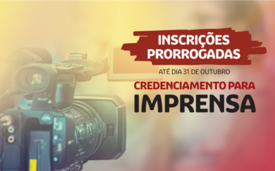 Inscrições prorrogadas para o credenciamento da Imprensa e veículos de comunicação do 18º CEN